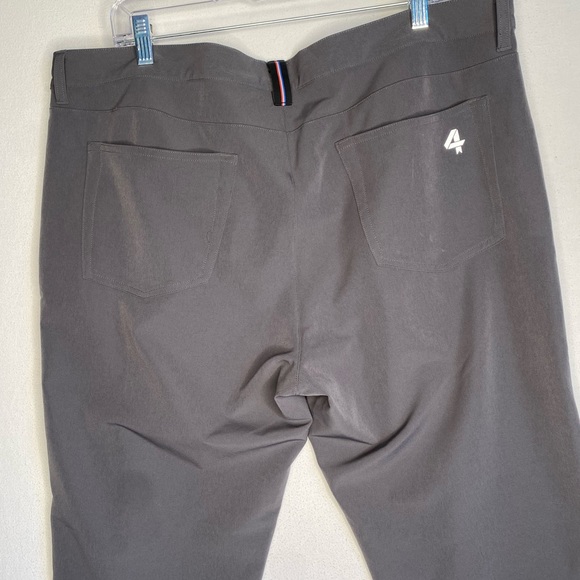 Four Laps Athletic Traverse Pants Mens Size 38x32 Stretch Water Resistant Gray - Picture 8 of 12